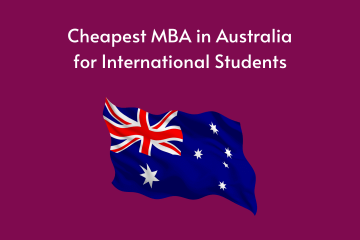 Cheapest MBA in Australia for International Students