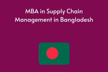 MBA in Supply Chain Management in Bangladesh
