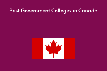 Best Government Colleges in Canada
